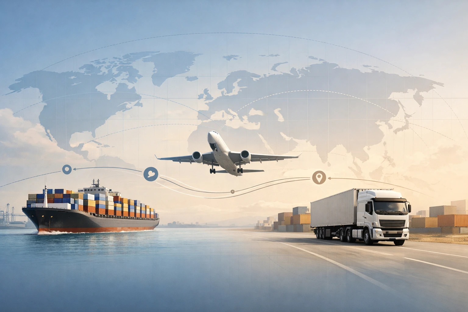 Global trade routes and Incoterms overview