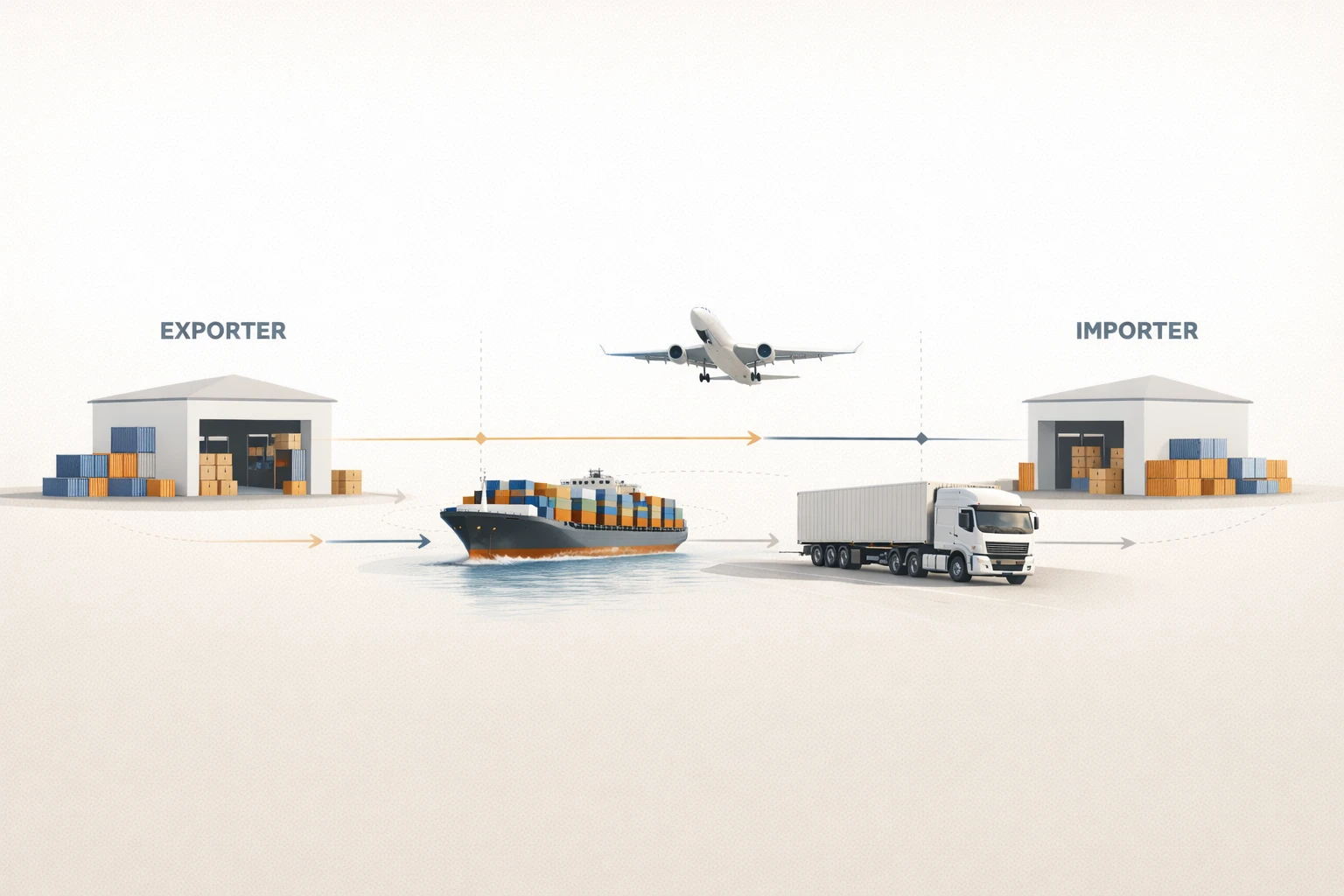 Exporter and importer trade flow overview