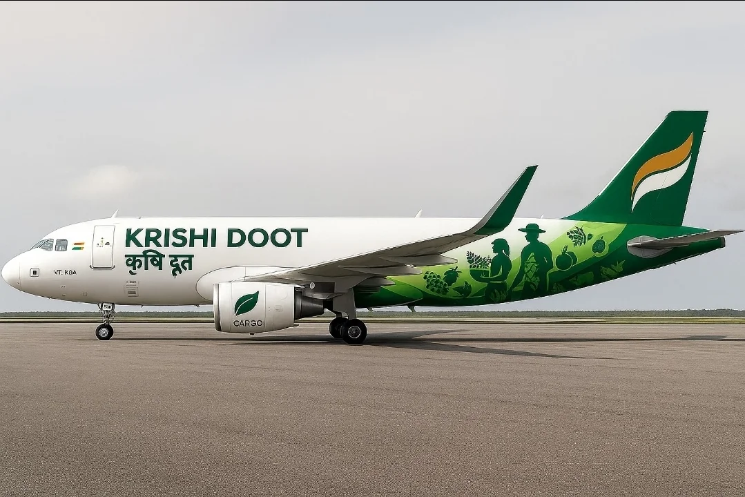 Krishi Dooth agri-air aircraft for Indian farm produce