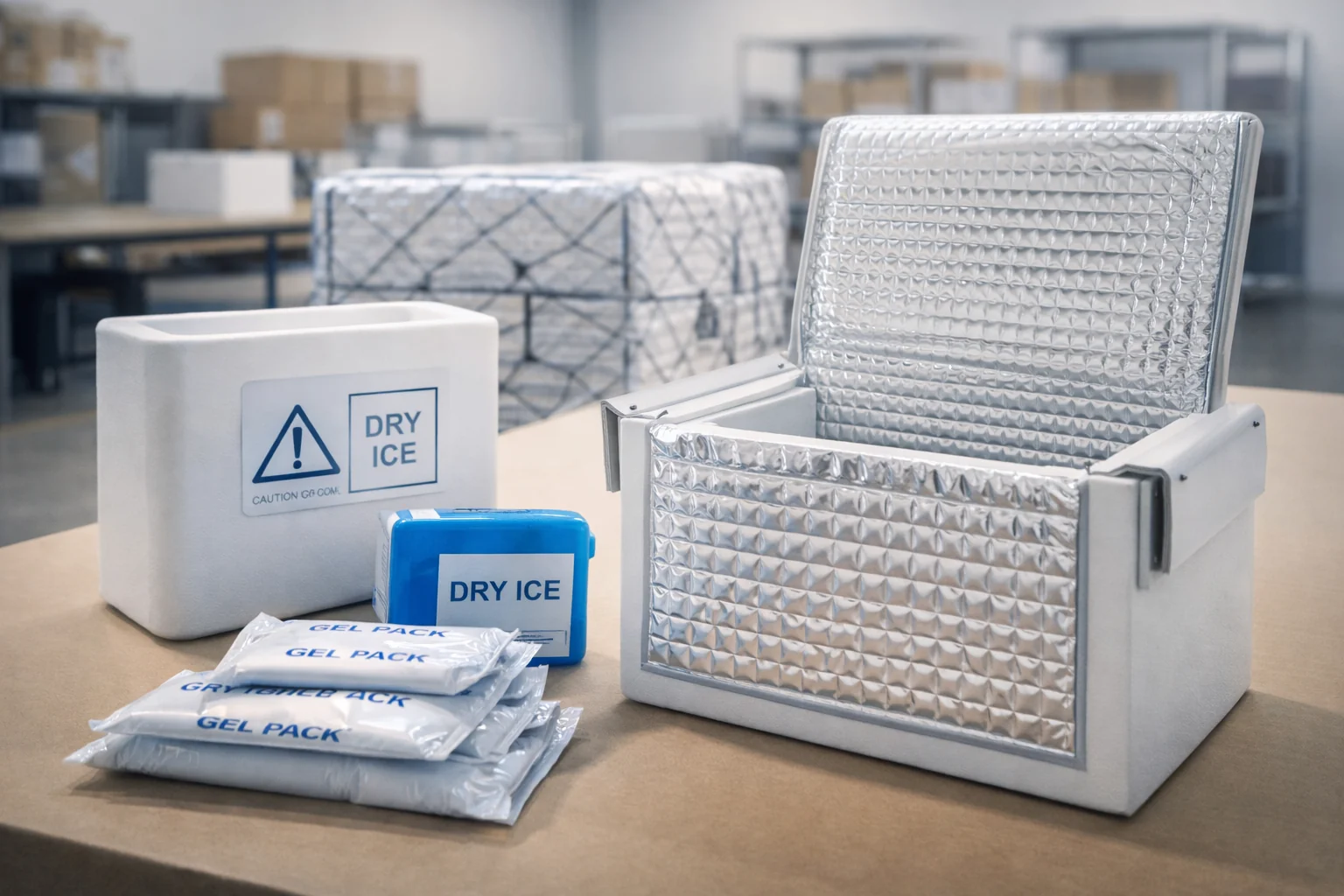 Insulated export packaging for perishables