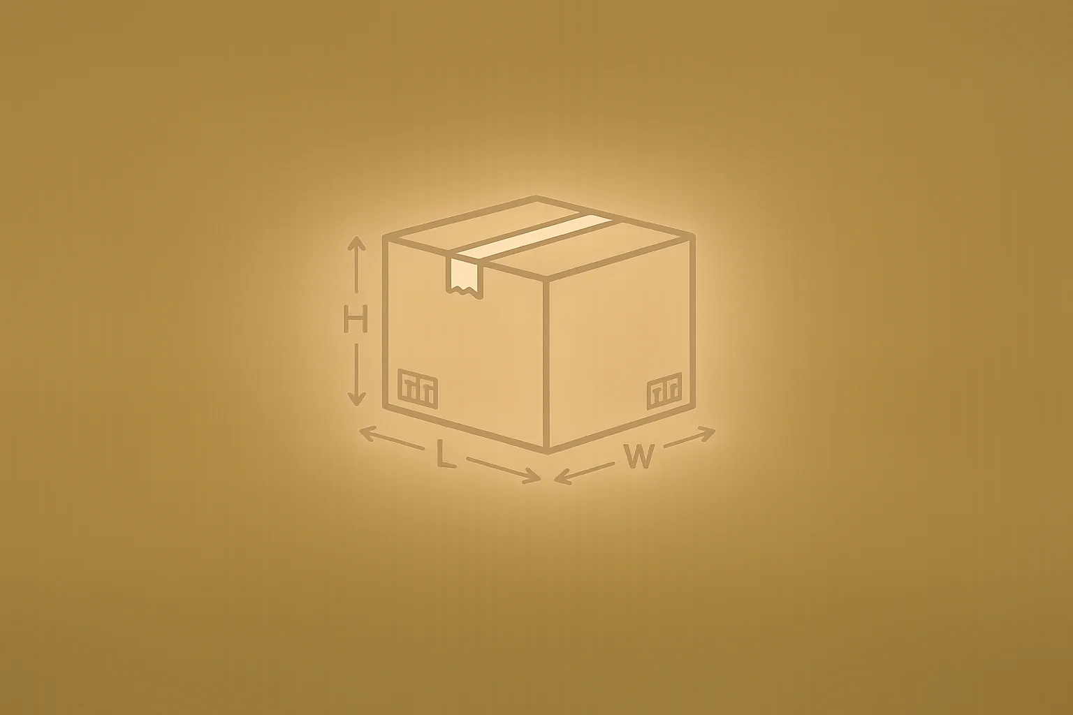 Dimensional weight icon