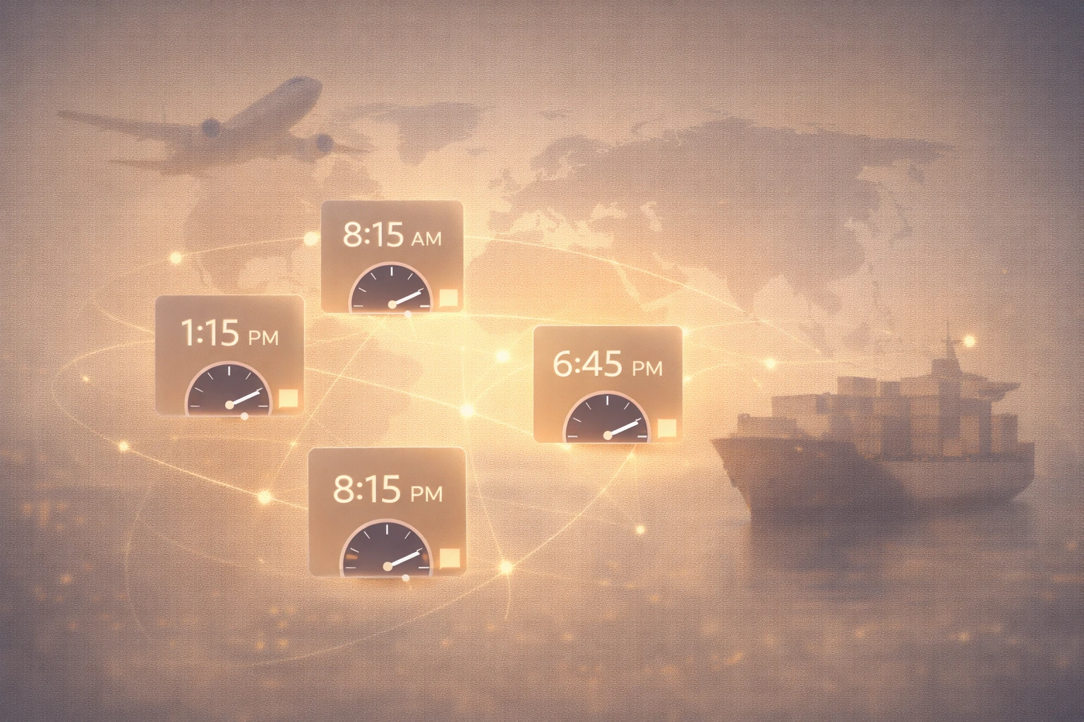 Shipment planning with global logistics timing